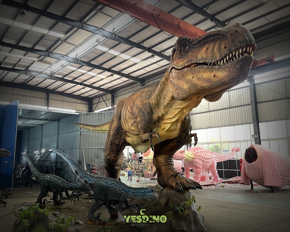 animatronic dinosaur band