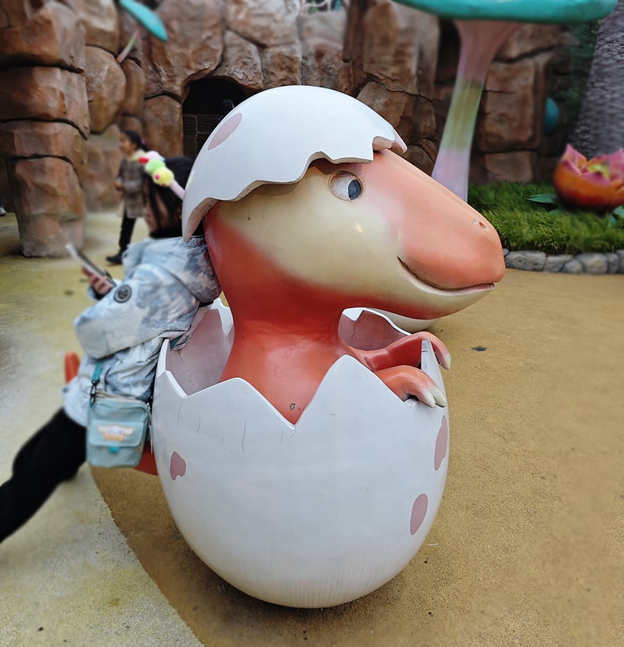 Just-Hatched Baby Dinosaur