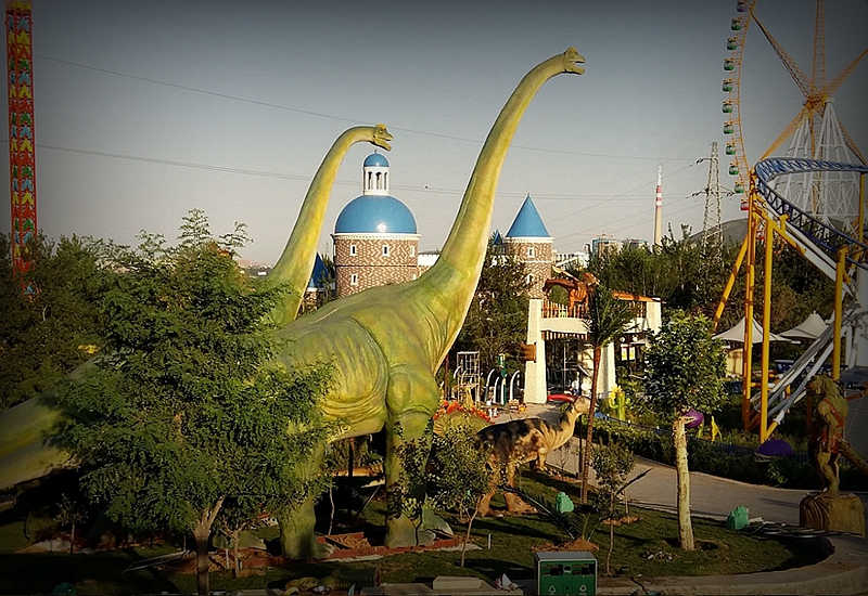 dinosaur in park