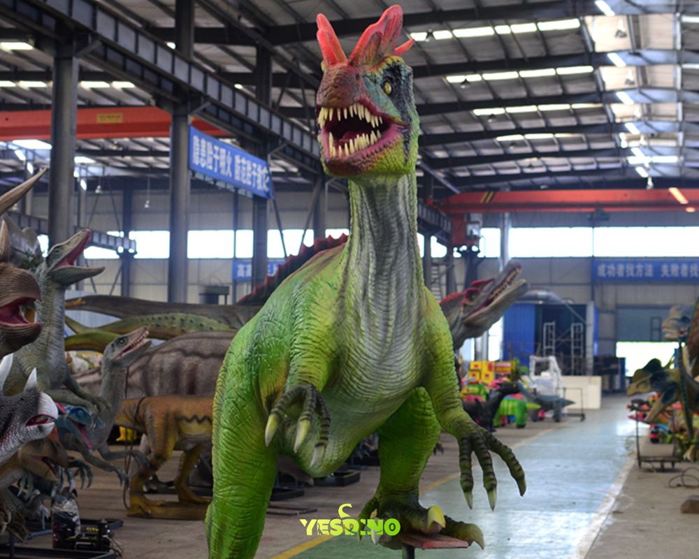 3D Animatronic Dilophosaurus Model for Dinosaur Park