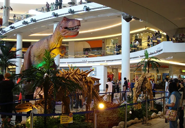Dinosaur Exhibition in Shopping Centers