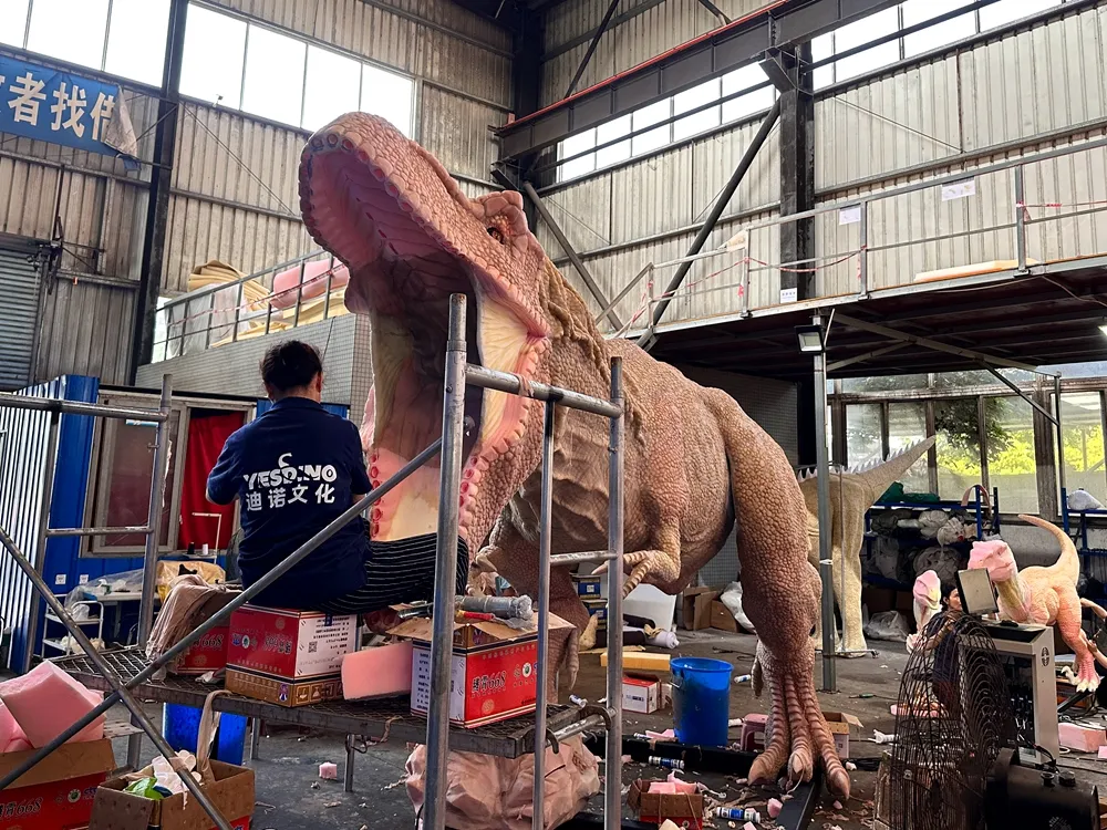 Fabricating dinosaur mouth skin