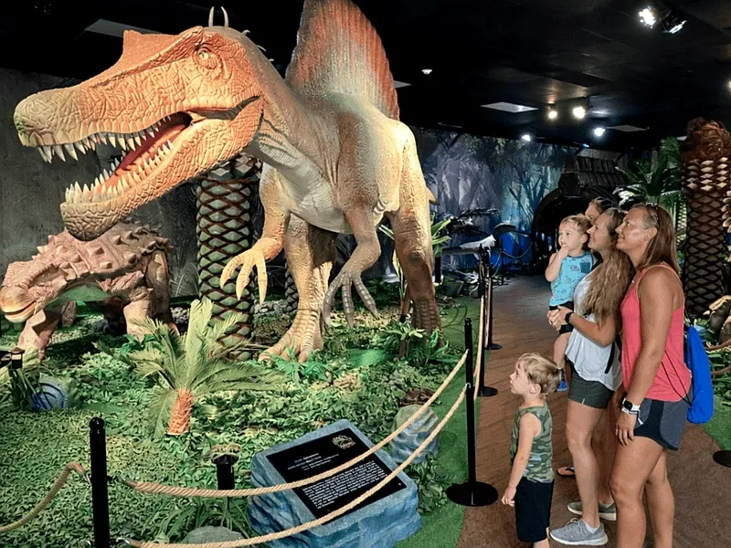 Animatronic dinosaur used for film production and school education programmes